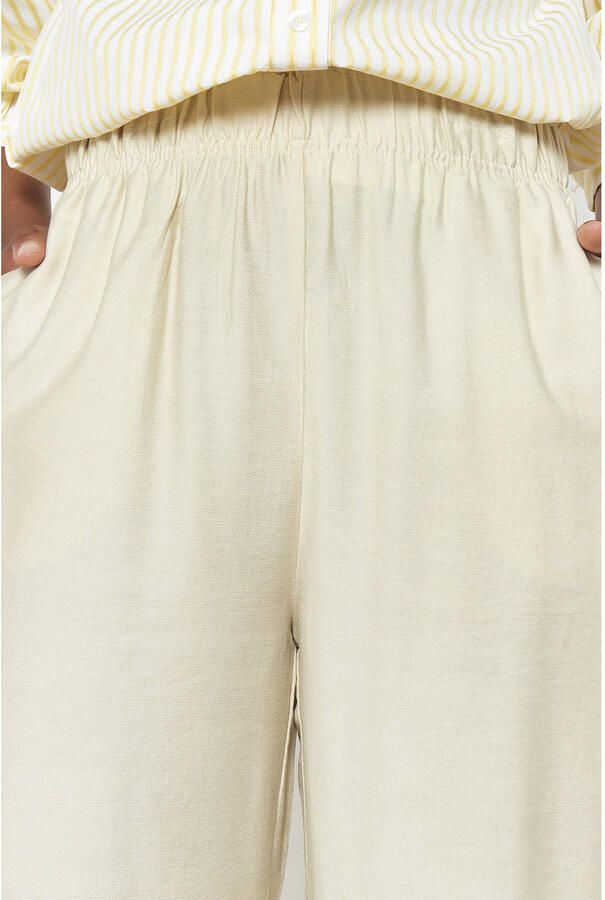 LOLALIZA wide leg high waist broek ecru - Foto 3