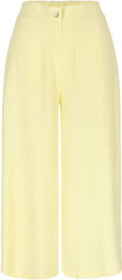 LOLALIZA wide leg high waist broek geel - Foto 2