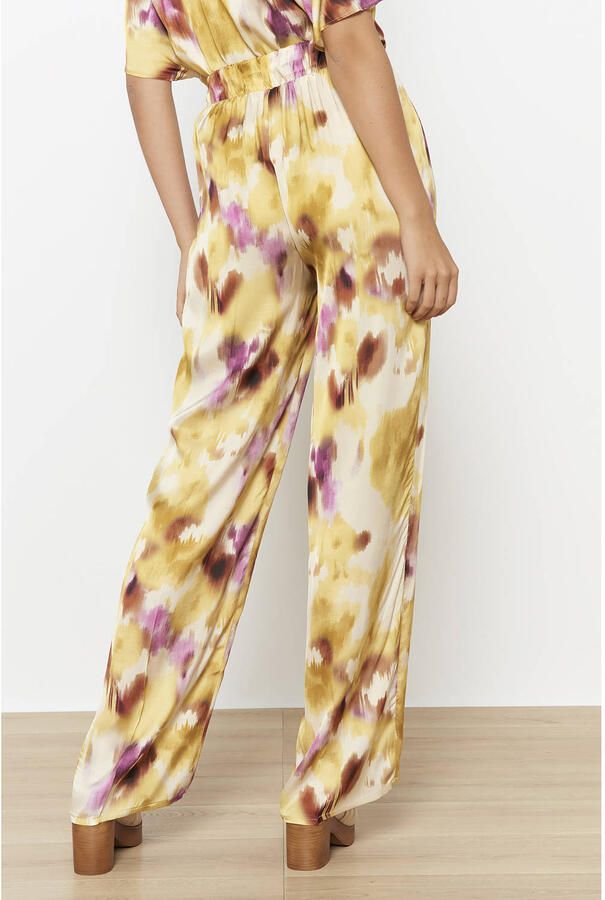 LOLALIZA wide leg high waist broek lichtgeel - Foto 2