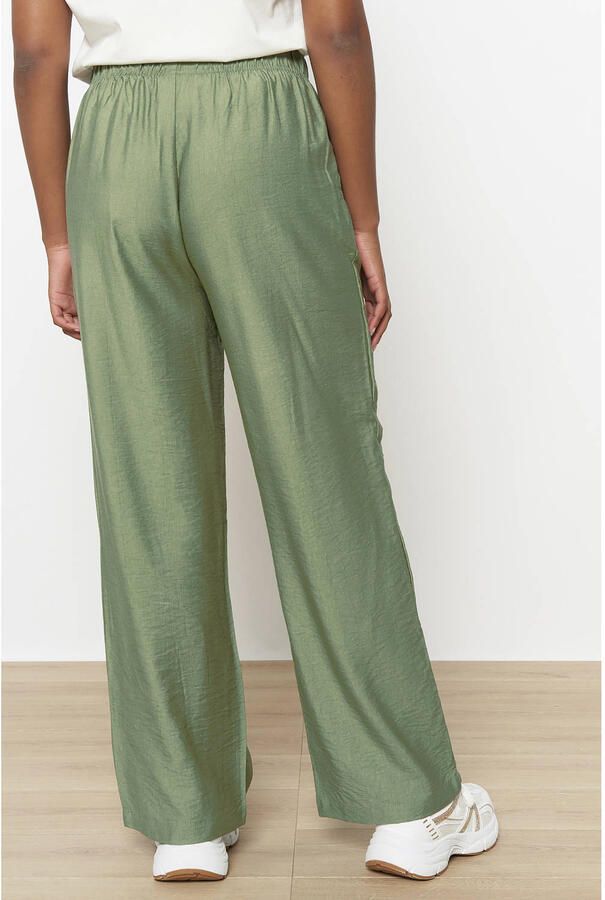 LOLALIZA wide leg high waist broek lichtkaki - Foto 2