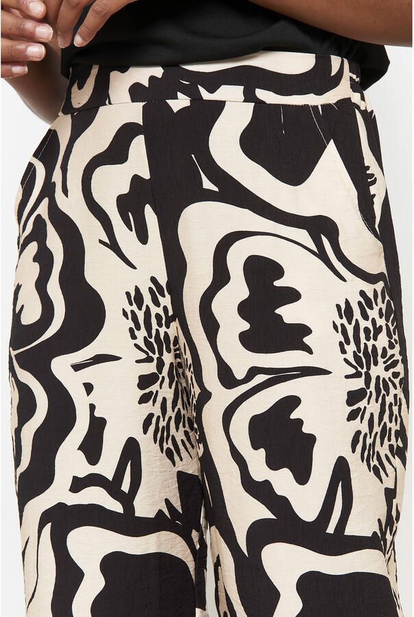 LOLALIZA wide leg high waist broek zwart - Foto 3