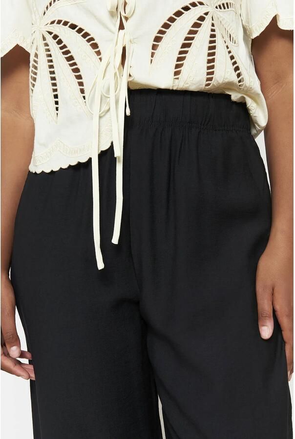 LOLALIZA wide leg high waist broek zwart - Foto 2