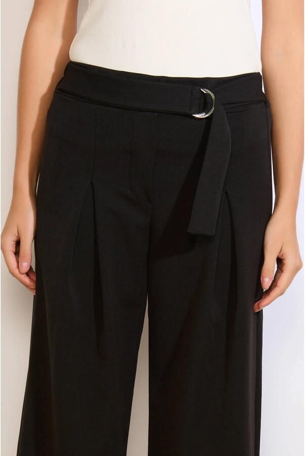 LOLALIZA wide leg high waist broek zwart - Foto 3