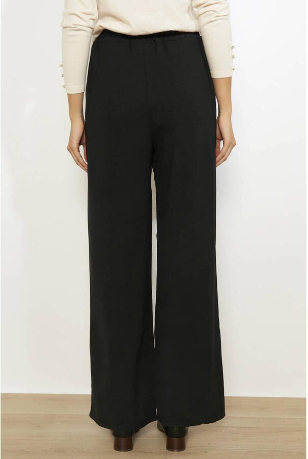 LOLALIZA wide leg high waist broek zwart - Foto 2