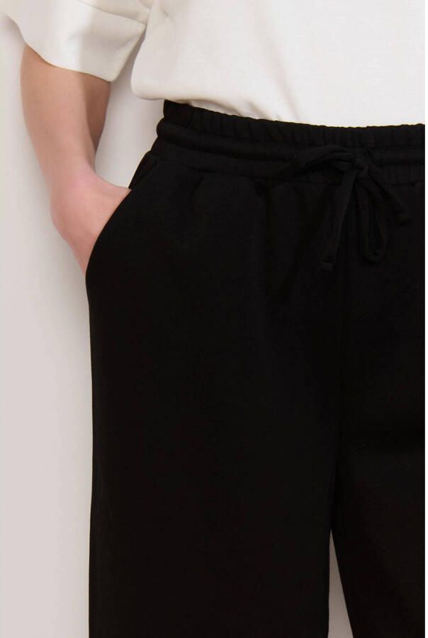 LOLALIZA wide leg high waist casual broek zwart - Foto 2