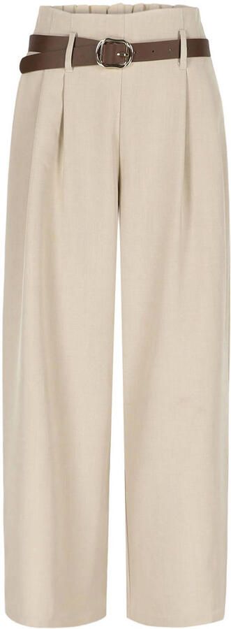 LOLALIZA wide leg high waist pantalon beige - Foto 2