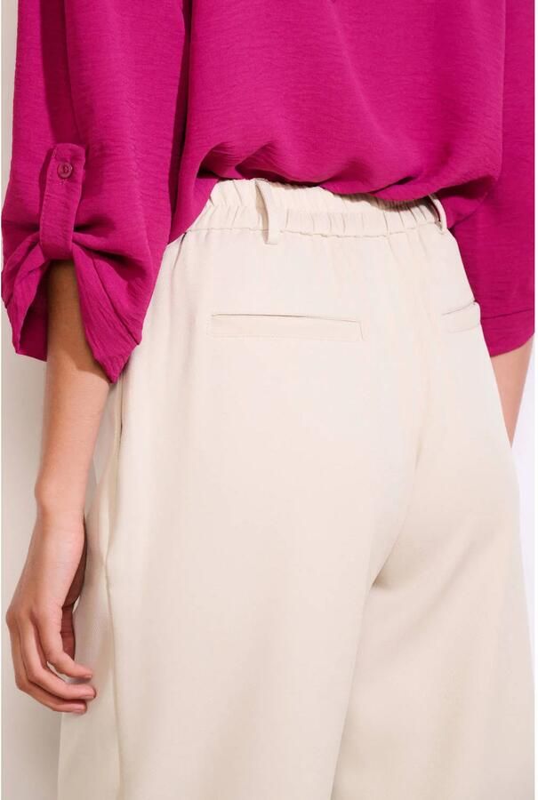LOLALIZA wide leg high waist pantalon ecru - Foto 2