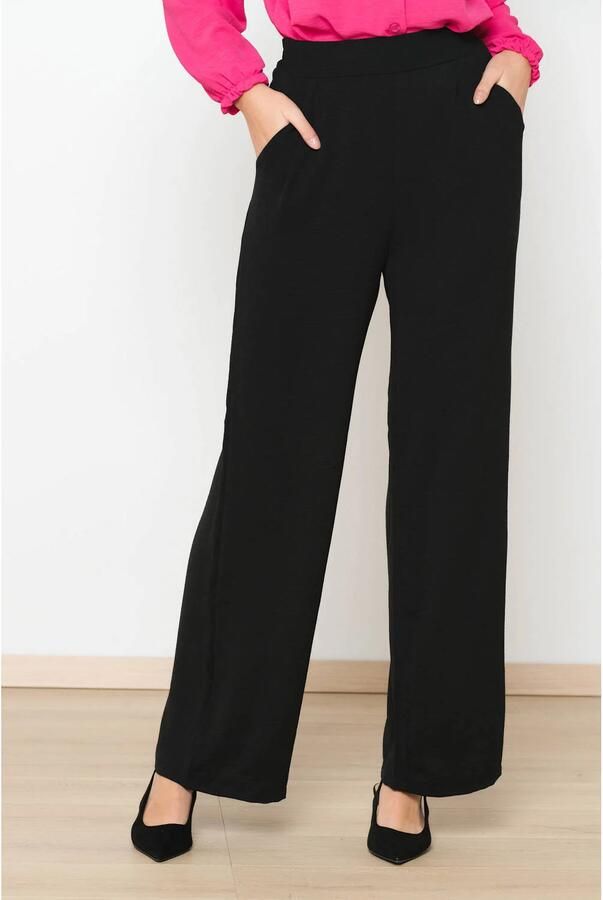 LOLALIZA wide leg high waist pantalon zwart - Foto 2