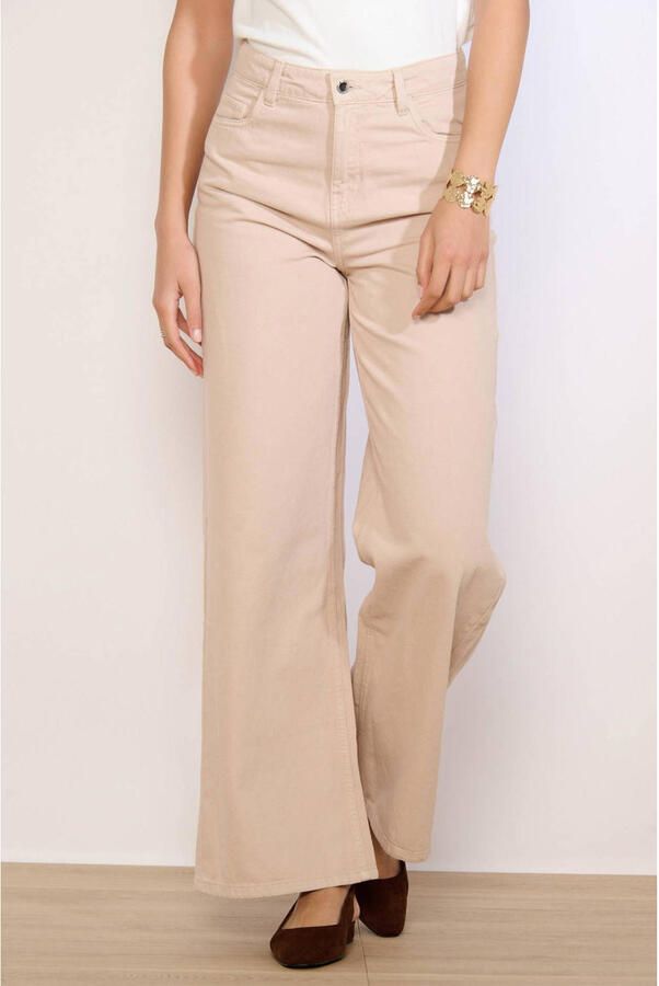 LOLALIZA wide leg jeans beige