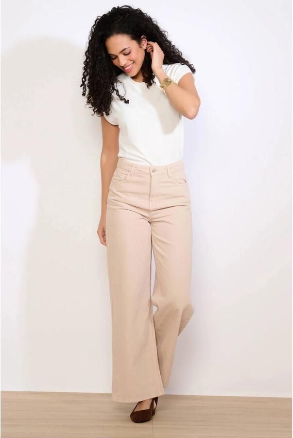 LOLALIZA wide leg jeans beige - Foto 3