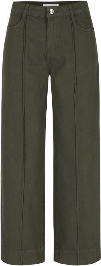 LOLALIZA wide leg jeans kaki - Foto 3