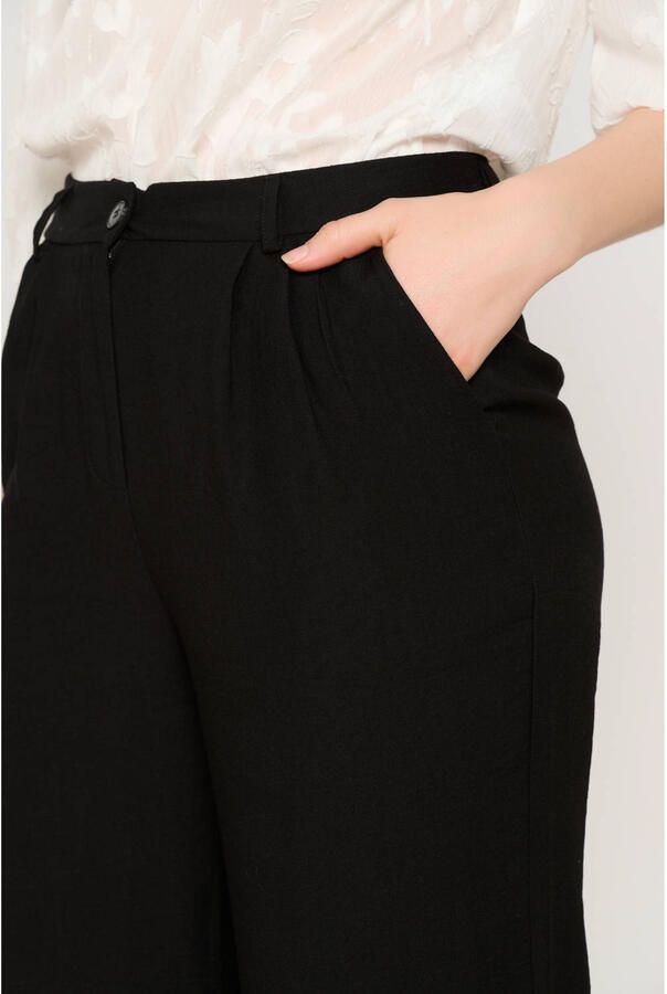 LOLALIZA wide leg pantalon zwart - Foto 2