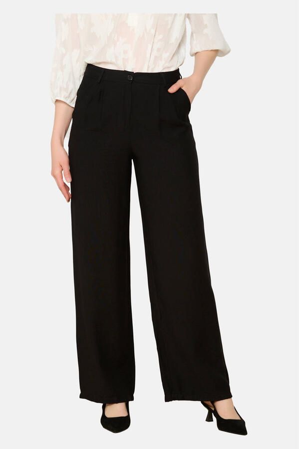LOLALIZA wide leg pantalon zwart - Foto 3
