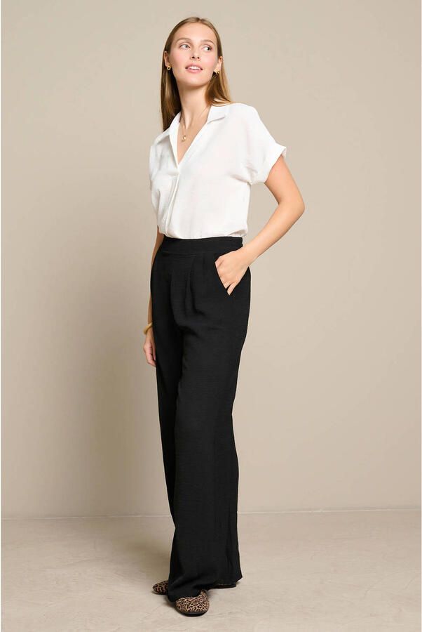 LOLALIZA wide leg pantalon zwart - Foto 3