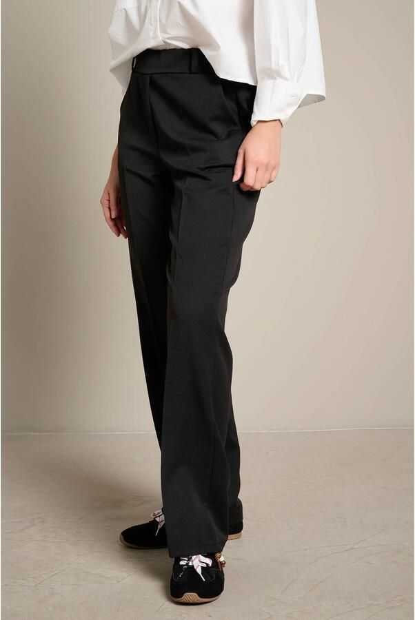 LOLALIZA wide leg pantalon zwart