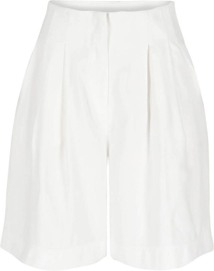 LOLALIZA wide leg regular waist bermuda short ecru - Foto 2