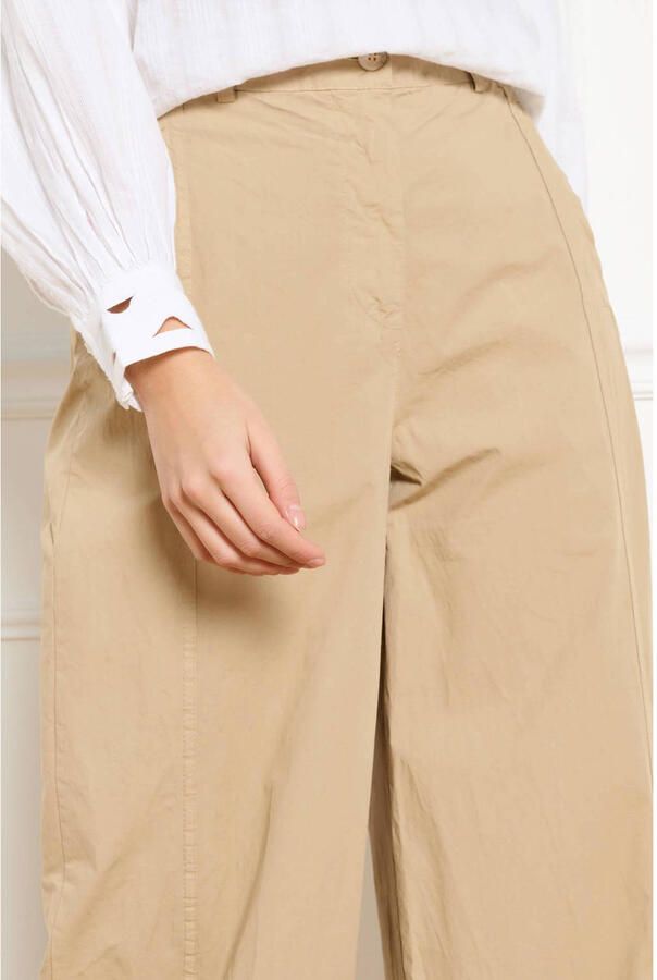 LOLALIZA wide leg regular waist broek beige - Foto 3