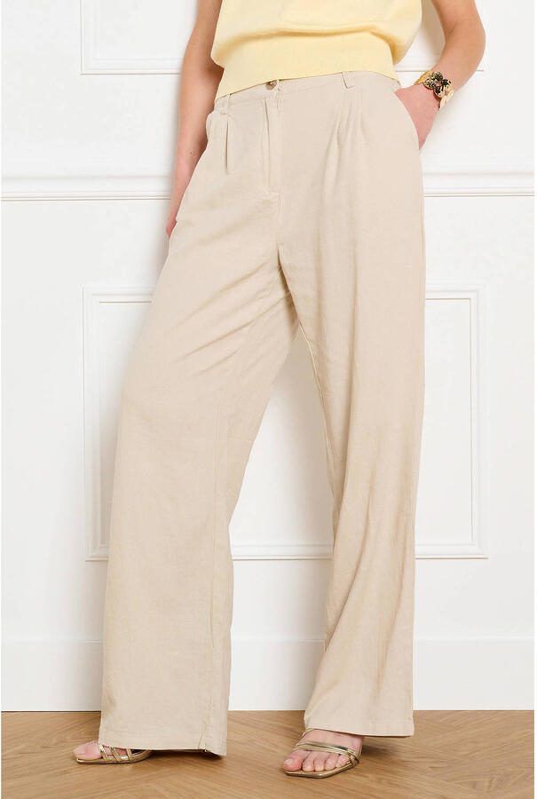 LOLALIZA wide leg regular waist broek