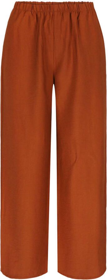 LOLALIZA wide leg regular waist broek terra - Foto 2