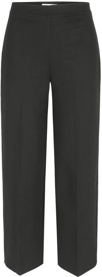 LOLALIZA wide leg regular waist broek zwart - Foto 3