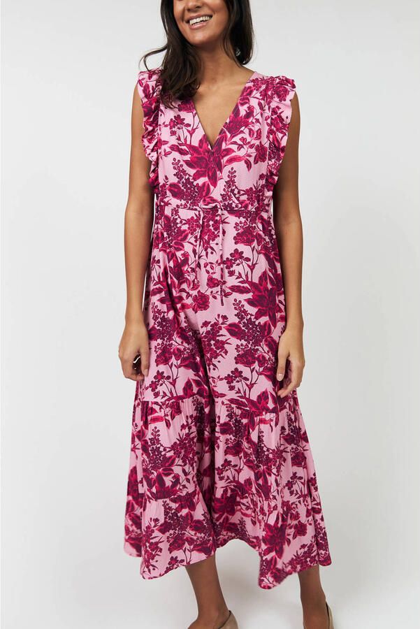 Lollys Laundry A-lijn jurk roze