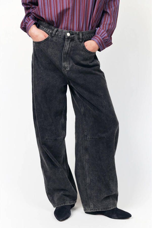 Lollys Laundry barrel jeans zwart