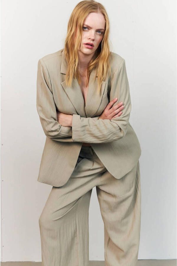Lollys Laundry blazer groen