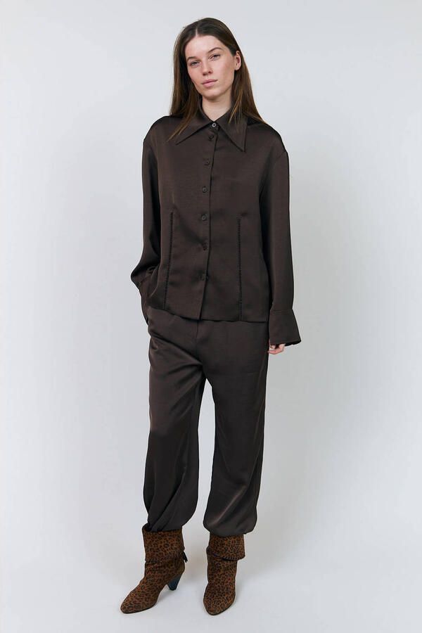 Lollys Laundry blouse bruin - Foto 3