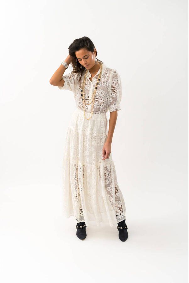 Lollys laundry blouse ecru