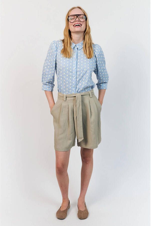 Lollys Laundry blouse lichtblauw