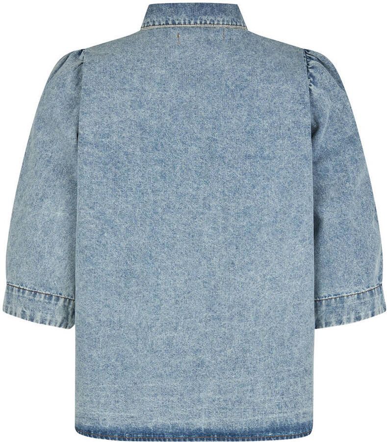 Lollys Laundry Feminine Denim Shirt met Vervaagd Effect Blue Dames - Foto 5