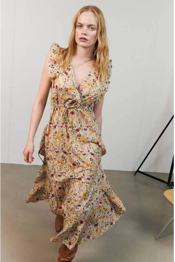 Lollys Laundry gebloemde maxi jurk multi