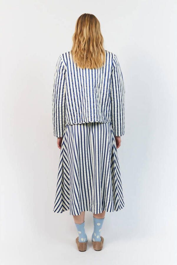 Lollys Laundry gestreepte zomerjas blauw - Foto 3