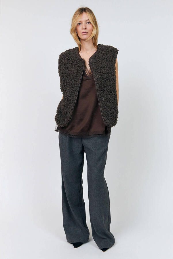 Lollys Laundry gilet bruin - Foto 2