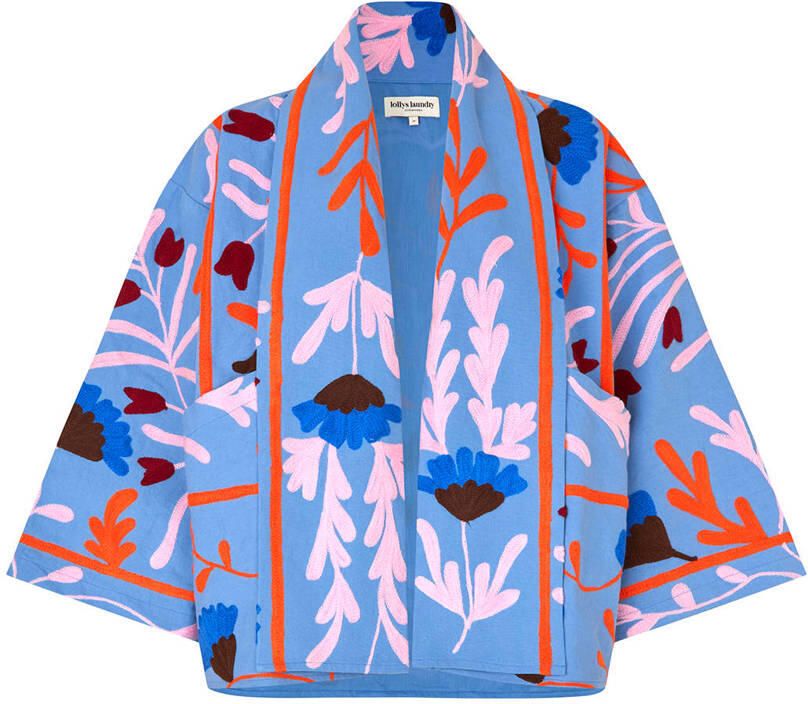 Lollys Laundry kimono blauw