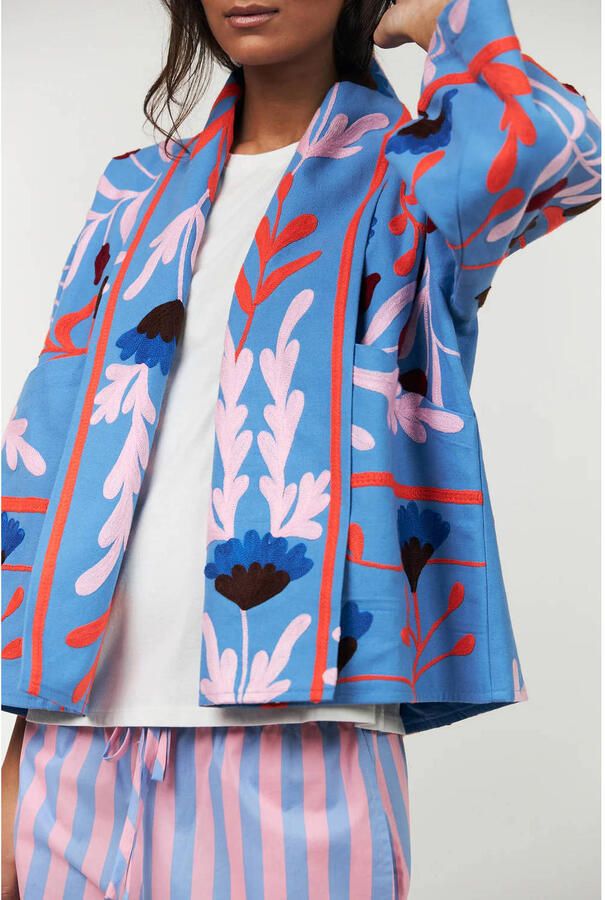 Lollys Laundry kimono blauw - Foto 3