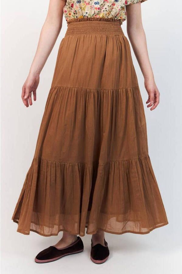 Lollys Laundry maxi rok camel