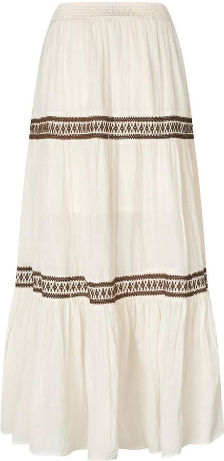 Lollys Laundry Bohemian Diamondll Maxi Rok in Crème Beige Dames - Foto 3