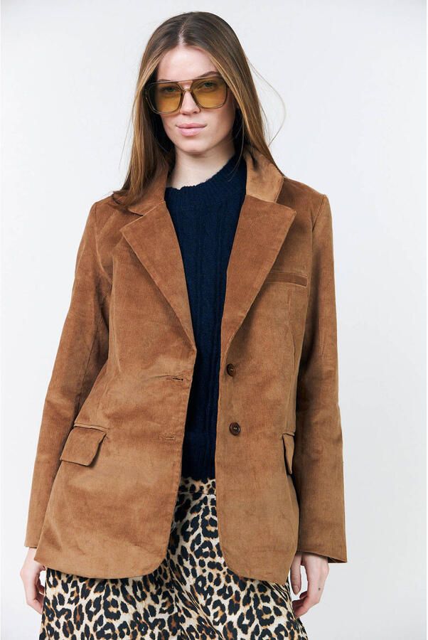 Lollys Laundry oversized blazer camel