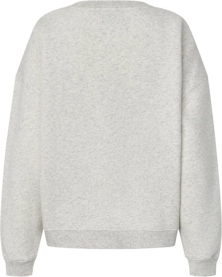 Lollys Laundry sweater met logo grijs - Foto 2