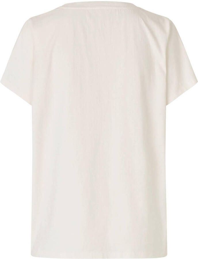 Lollys Laundry T-shirt met print Roma wit - Foto 2