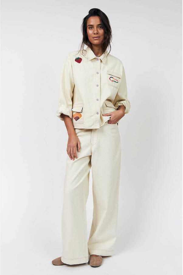 Lollys Laundry wide leg jeans ecru - Foto 2