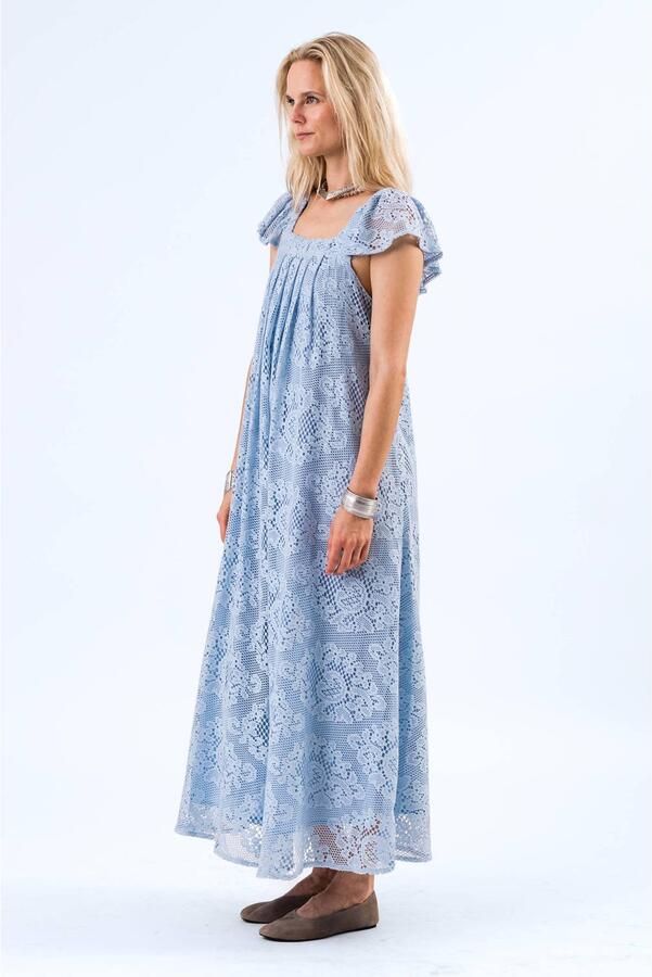 LOLLYS LAUNDRY Dames Jurken Milanll Midi Dress Sl Lichtblauw - Foto 7