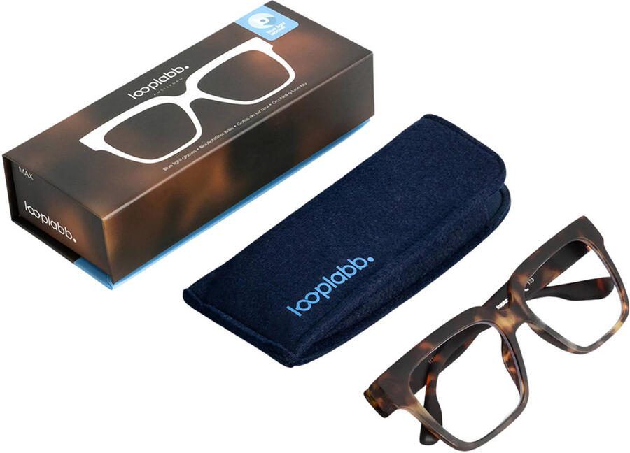 Looplabb blauwlicht bril Max Blue Light bruin - Foto 2