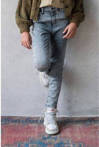 LOOXS 10sixteen high waist slim fit jeans grijs