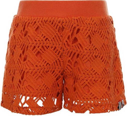 LOOXS Meisjes Broeken Open Lace Shorts Oranje
