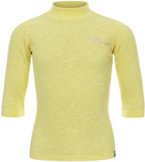 LOOXS Meisjes Tops & T-shirts 10sixteen Slub Rib Collar Tee Geel - Foto 2