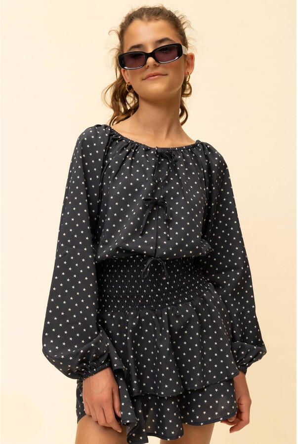 LOOXS 10SIXTEEN Meisjes Blouses 2601-5115 Donkerblauw - Foto 4