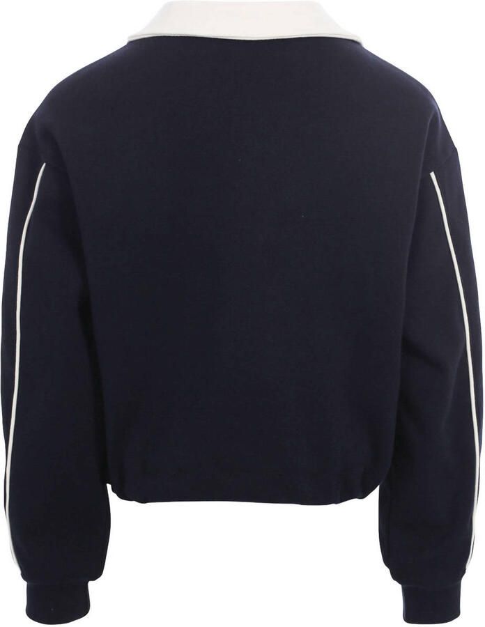 LOOXS 10sixteen boxy cropped sweater met sterren donkerblauw - Foto 2