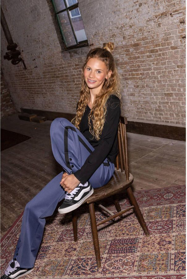 LOOXS 10sixteen gestreepte sweatpants blauw - Foto 3